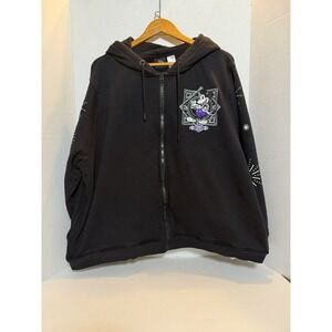 Disney Parks 100th Anniversary  Black Zip Hoodie Sweatshirt Size 3X 166